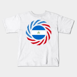 Nicaraguan American Multinational Patriot Flag Kids T-Shirt